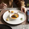현대식 석재 호텔 테이블웨어 Horeca 개념 식당 컬렉션 창조적 요리 접시 세라믹 수프 플레이트