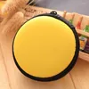 Storage Bags Portable Case For Headphones Mini Zippered Round Hard Bag Headset Box Earphone SD TF Cards