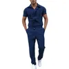 Männer Trainingsanzüge 2023 Herren Strampler Hosen Beiläufige Lose Einteilige Anzug Overalls Mode Kurzarm Overall Streetwear Männer Ropa De hombre