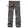 Pantaloni da uomo Multi Pocket Cargo High Street Style Tuta Pantaloni casual con cerniera per campeggio all'aperto Arrampicata Streetwear