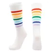 Athletic Socks Multicolor Striped Yoga Professional Silicone Non-Slip Ballet Pilates Women Cotton Gym Fitness Dance Sport