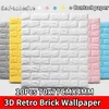 Bakgrundsbilder Foam DIY Självhäftande tegelstötter Stickare Waterproof 3D Cover Wall for Kids Room Kitchen Decoration