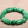 Strand Emerald Jade Bracelet Men Women Genuine Natural Green Jades Stone Bangles Fashion Femme Handmade Bracelets Jewelry Accessories