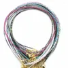 Kedjor mini sten pärlor 2-3 mm inlagd med naturlig agat kristallhalsband kvinnors modefest choke ring flickor smycken gåva