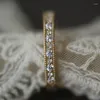 Wedding Rings Women's Hollow Carved Lace Artificial Zircon Ring Size 6 7 8 9 10