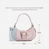 Evening Bags LOERSS Underarm Bag Split Leather Crossbody Adjustable Strap Half Moon Casual Shoulder for Women Versatile Handbag 230804