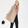 Women Trench Coats Designer Luksusowe kobiety Kurtka wiatrówka luźna płaszcz paska żeńska swobodna krótka płaszcz