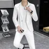 Herenpakken Mode Alles (pak Westerse broek) Koreaanse versie Slanke jeugd Lente Casual Effen kleur Tweedelig pak Carrière