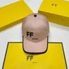 Boné de beisebol de designer F bonés para homens e mulheres chapéus ajustados Casquette luxo jumbo Chapéu de sol ajustável