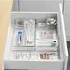 Opslagboxen kunnen worden gestapeld lade doos tafelblad cosmetica sieraden divider transparant acryl textuurrooster opruimen