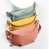 Waist Bags MAHEU Genuine leather waist bags women designer fanny pack fashion belt female lady wait bum bag cowskin single shouder 230804