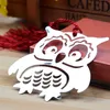 Owl Silver Bookmark with Elegant Silk Tassel Baby Shower Birthday Party gifts