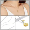 Pendant Necklaces Flower Modeling Necklace Friendship Couple For Moisennette Fashion Accessory Leaves