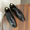 Stijl Britse heren formeel echt lederen vintage handgemaakte kwaliteit mode bruiloft sociale oxfords schoenen voor mannelijk b