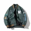 Мужские куртки университетская куртка мужчины Chaquetas Hombre Bomber Fashion Вышивая вышиваемая кнопка.