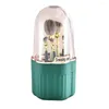 Storage Boxes Transparent Useful Rotating Cosmetic Brush Box 360 Degree Rotation Container Waterproof Household Products