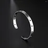 Bangle Light Luxury Hollow Star Bangles For Man Women Stainless Steel Open Hand Bracelets Bohemian Lovely Jewelry Valentine's Day Gifts