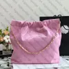 Sac à bandoulière Calfskin CC10A Mirror Quality Handbag Hands Shopping Bag Designer Big Handbag Emballage exquis