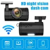 DVRs de carro HD 1080P Dash Cam WiFi Carro DVR Câmera de visão noturna Gravador de vídeo de grande angular Gravação em loop Câmera de carro Registrador de vídeo x0804 x0804