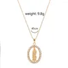 Pendant Necklaces 2PCS Double-Deck Fold The Delt All-Match Fashion Women Necklace Jewelry For Gift