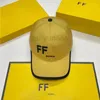 Boné de beisebol de designer F bonés para homens e mulheres chapéus ajustados Casquette luxo jumbo Chapéu de sol ajustável