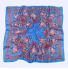 Sciarpe 95 95cm Sciarpa di seta floreale russa per le donne Stampa floreale di lusso Bandana quadrata in raso Fazzoletto Scialle etnico Testa