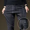 Men's Pants Spring Casual Suit Elastic Non-ironing Trousers 2023 Men Slim Fit Straight Business Formal TrousersA309