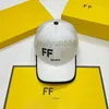 Boné de beisebol de designer F bonés para homens e mulheres chapéus ajustados Casquette luxo jumbo Chapéu de sol ajustável