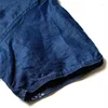 Chemises décontractées pour hommes KAPITAL 24SS japonais rétro teint en bleu tanin Denim coton impression poche chemise à manches courtes