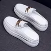 Zapatos de vestir 2023 Verano Nuevas medias zapatillas Baotou sin tacón en el interior Aumento de las zapatillas de deporte de las mujeres Zapatos de lona para caminar al aire libre Mujer Mujer J230806