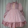 Vestidos de menina vestido infantil para meninas 2023 alta qualidade pena rosa design especial manga longa bebê crianças traje vestido