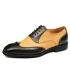 Men's 2371 Real Dress Oxfords Quality Handmade Fashion Mixed Color Elegant New Genuine Leather Man Wedding Shoes