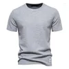 T-shirts pour hommes couleur unie gaufré T-shirts pour hommes décontracté marque qualité T-shirts à manches courtes été créateur de mode hauts mâle