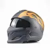 Kaski motocyklowe 2023 Scorpion Hełm Scorpion Retro Multi-Fuction Casco Street Fighter Full Face Capacete Dot