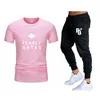 Chándales para hombre PEARLY GATES 2023, conjunto de dos piezas de verano, camiseta informal y pantalones cortos, traje deportivo, chándal de manga corta a la moda