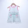 Robes de fille 2022 nouveau style robe de bébé pour fille Floral Pocket Oneck vêtements mode jupe sans manches nouveau-né une pièce pour 17T infantile filles x0806