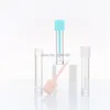 Storage Bottles Empty Round Lip Gloss Tube 3ml Clear Plastic Small Lipgloss Containers Cosmetic Container Wand Tubes 50/100pcs