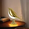 Bordslampor LED-lampa Dimble Bird Justerbar färgtemperatur Flimmerfri nattljus för sovrumsdekoration Form Nightstand