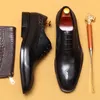 S vintage hommes habiller en cuir authentique en cuir à la main de la qualité confortable design noir de mariage noir chaussures de ruisseaux sociaux mec dre Deigner Brogue Shoe