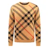 Men's sweater sweater women's brand designer Fashion casual long sleeves High-end luxury classic plaid crepe cotton plus size M-3XL