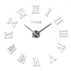 Wandklokken Stickers Silent Living Clock Luminous Acryl Digital Home Watches Room For Table