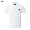 NIEUWE PP mannen Polo Shirt Zomer Skull Diamond Phillip Effen Korte Mouw Designer T-shirt Harajuku Tee Merk schedels Print Tops Streetwear PP9020