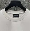 女性用Tシャツデザイナー高解像度バージョンパリBホームフロントアンドバックレター刺繍ゆるいシンプルメンズレディースラウンドネック短袖TシャツZoma