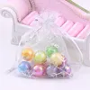 100 pcs 20 * 30 cm Flocon De Neige Organza Cordon Cadeau Sacs De Noël Cordon Sacs De Noël Organza Emballage Sac pour Party Favors Fournitures