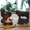 Candle Holders European Creative Retro Iron Candlestick Animal Shape Romantic Home Restroom Decoration Ornament