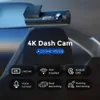 カーDVRS AZDOME M300S DASH CAM 4K 500W CAR DVRフロントリアWiFi GPSビデオレコーダーカメラナイトビジョンコントロール24HパーキングモニターX0804 X0804