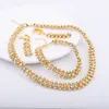 Zestawy biżuterii ślubnej Dubai kolorowe naszyjniki Bransoletka