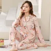 Dames Nachtkleding Herfst Winter Nachtkleding Kawaii Pyjama Sets Meisjes Pyjama Loungewear Pijama Mujer Homewear