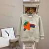 Barn hoodie tröja t-shirts tee brev söt casual tee pojke baby tonåring kläder hösten långärmad tjej multicolor toppar barn kläder korta ärmar lyxdesigner