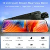 CAR DVRS AddKey 10 "IPS Screen Car DVR Mirror Dash Camera Dash Cam Dual Lens Car Camera Full HD Drive Recorder Stream RearView Mirror X0804 X0804